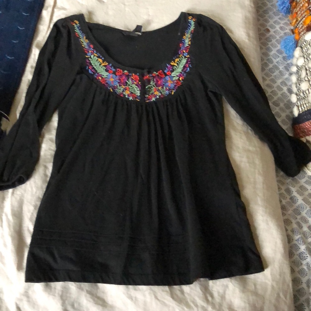 H and M Embroidered top.